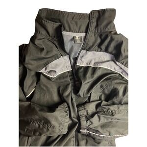 Vintage Starter Full Zip Up Athletic Jacket Black Size XXL Y2K Blokecore Retro